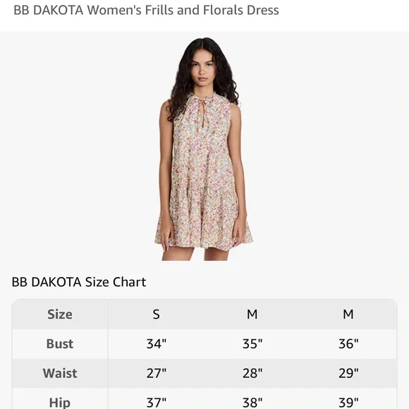 BB DAKOTA Women's Frills and Florals Dress - Picture 11 of 11
